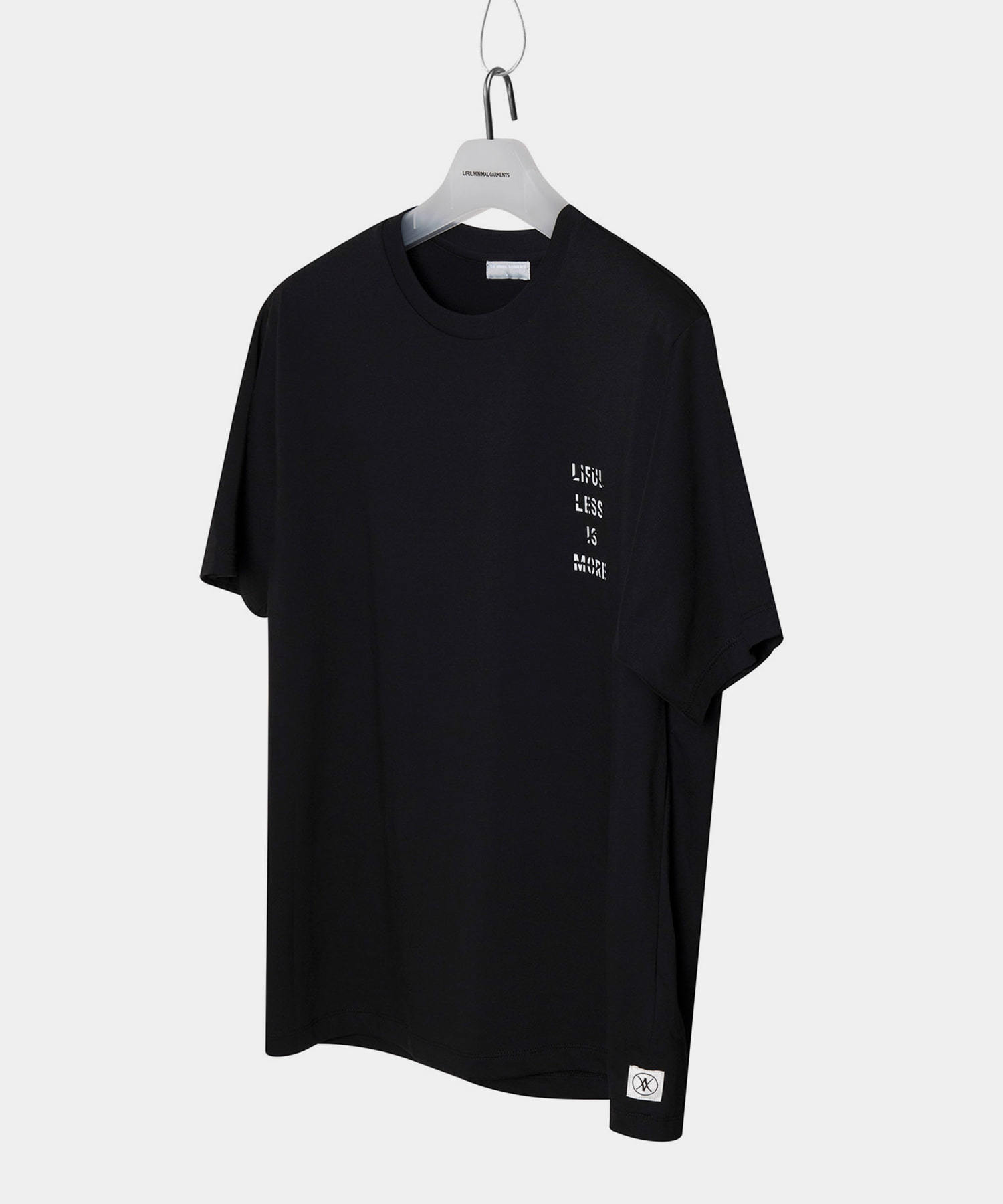 LESS IS MORE TEE black