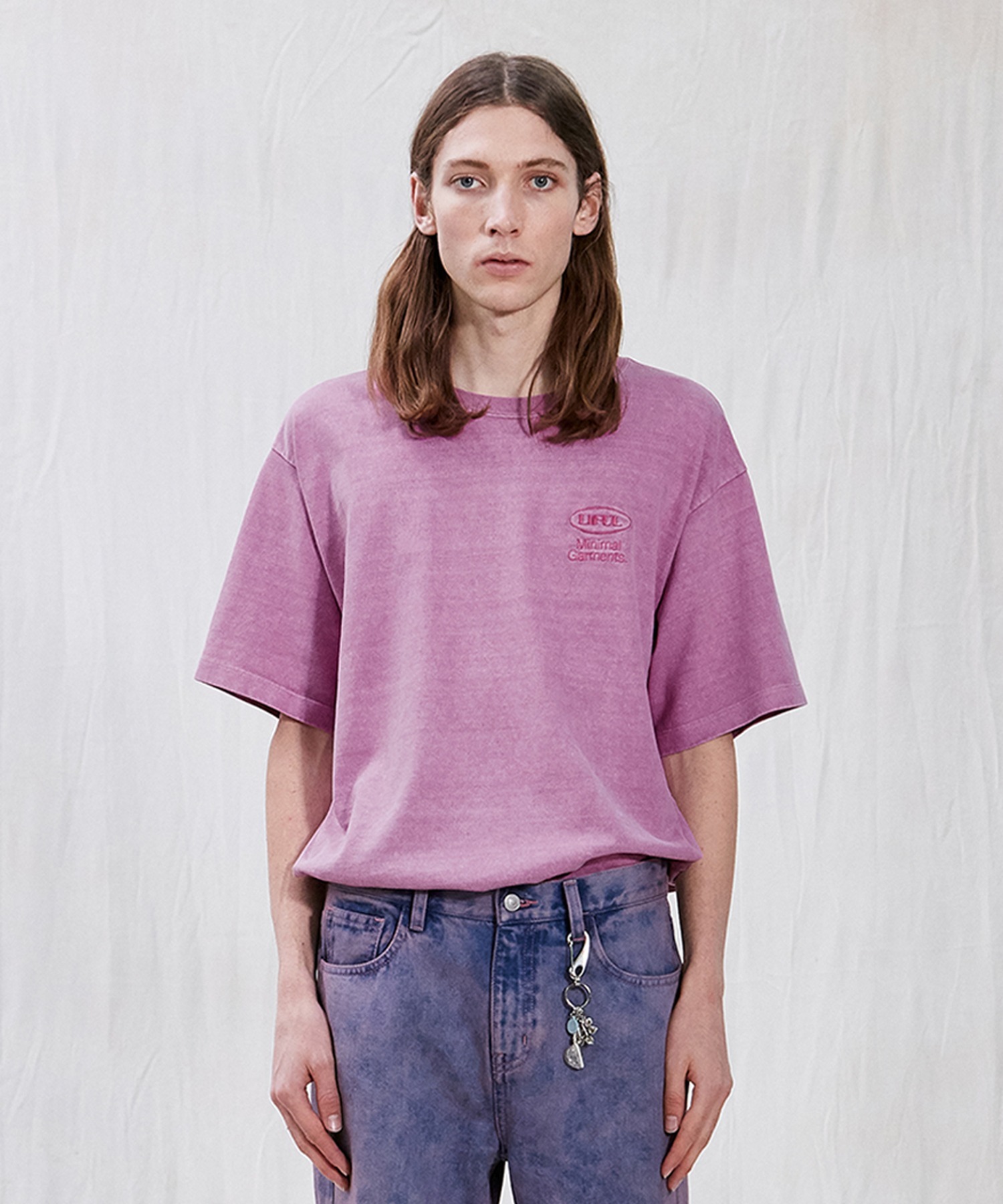 P-DYED OVAL LOGO TEE pink